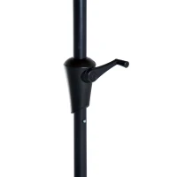 Outsunny 10’ Aluminum Outdoor Patio Umbrella with Tilt and Crank – Latte Brown(m-8)