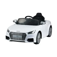 Audi 6V Kids Electric Ride-On Car with Remote Control - White(m-1)