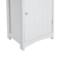 HomCom 67" Tall Colonial Style Free Standing Bathroom Storage Corner Cabinet - White(m-11)