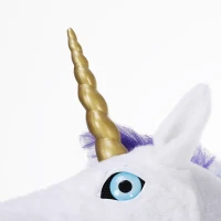 HOMCOM Realistic Mouth Mover Hood Halloween / Cosplay Costume Unicorn(m-6)