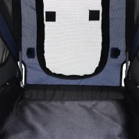 Aosom Outdoor Folding Pet Dog Bicycle Trailer and Stroller Jogger Cart - Blue and Grey(m-10)