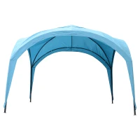Outsunny 10’ x 10’ Outdoor Portable Dome Canopy Tent Sunshade Cover - Blue(m-2)