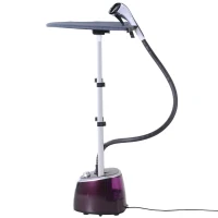 HOMCOM Fabric Garment Steamer for Clothes  Hanging Full Size  2.8 Liter  1350W  2 Power Settings  Dark Red(m-1)