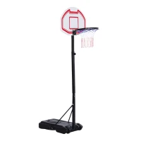 Soozier Outdoor Height Adjustable Portable Junior Basketball Hoop System Moveable Athletic Basketball Stand(m-1)