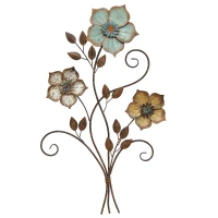 Stratton 30" Tricolor Flower Wall Decor(m-1)