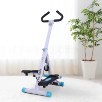 Soozier Adjustable Twist Gym Stepper  w/ Handle Bar and LCD Monitor(m-1)