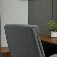 Vinsetto High Back Home Office Chair Computer Desk Chair w/ Arm, Swivel Wheels, Gray(m-15)