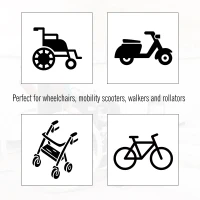 HOMCOM 3FT Aluminum Foldable Wheelchair Ramp Scooter Mobility w/ Carry Handle(m-5)