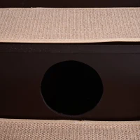 PawHut 3-Step Pet Stairs for Dogs and Cats with Built-in House and Nonslip Carpet, Brown(m-12)