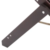 PawHut 19" 2-in-1 Wooden Portable Folding Easy Climb Pet Stairs and Ramp(m-9)