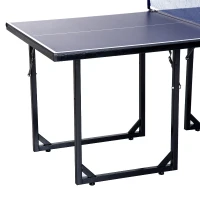 Aosom 72” Folding Compact Multi-Use Table Tennis Table with Net and Post(m-7)