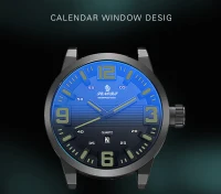 Senors Men Business Casual Watch Males Fashion Brown Leather Strap Wristwatch Quartz-Watch Relojes Casual Hombres 014--green dial plate(m-6)