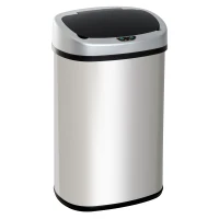HomCom 48L / 12.5 Gallon Stainless Steel Automatic Motion Sensor Trash Can(m-3)