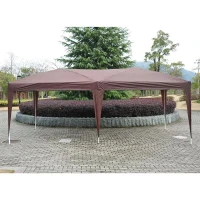 Outsunny 10’ x 20’ Outdoor Portable Pop-Up Instant Canopy Event Party Tent - Brown(m-2)