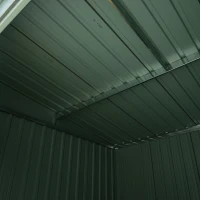 Outsunny 4' x 8' Steel Outdoor Garden Storage Shed Yard Tool House(m-8)