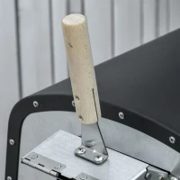 Outsunny Outdoor Pizza Oven, Portable Pellet Wood Fired Pizza Maker, 12" Stainless Steel Pizza Grill with Stone and Peel Accessories for Outside, Backyard, Outdoor Kitchen(m-9)