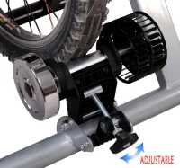 Soozier Indoor Kinetic Bike Trainer Exercise Cycling Resistance Stand - Silver(m-9)