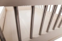 New Age Pet Raised Dog Bed with Memory Foam Cushion - Antique White Large(m-8)