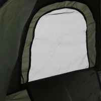 Outsunny Portable 1 Person Raised Camping Tent Cot Combination for Fishing and Hunting - Green(m-13)