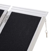 HOMCOM Versatile 3ft Motorcycle  Scooter  and Dollie Ramp for Home or Travel  600lbs(m-14)