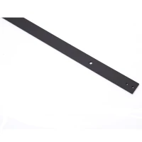 HomCom 6' Modern Interior Sliding Barn Door Hardware Kit - Black Carbon Steel(m-4)