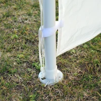 Outsunny 10' x 30' Pop Up Canopy Tent with 4 Removable Mesh Side Walls - White(m-7)