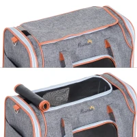 PawHut 18" Small Dog Carrier Pet Tote Bag Airline Approved Pet Carrier Cat Travel Carrier(m-13)