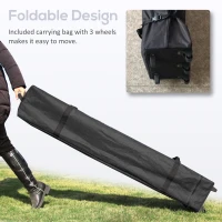 Outsunny 10' x 20' Pop Up Canopy Tent, Instant Sun Shelter, Tents for Parties, Height Adjustable, with Wheeled Carry Bag, for Outdoor, Garden, Patio, White(m-5)