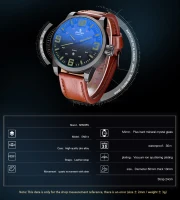 Senors Men Business Casual Watch Males Fashion Brown Leather Strap Wristwatch Quartz-Watch Relojes Casual Hombres 014--green dial plate(m-4)