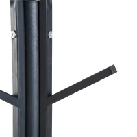 HOMCOM 71" Metal Freestanding Modern Tree Branch Coat Rack - Black(m-9)