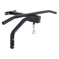 Soozier Wall Mount Heavy Punching Bag Hanger with Pull Up Bar - Black(m-5)