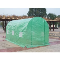 Outsunny 15' x 7' x 7' Outdoor Portable Walk-In Greenhouse with Windows(m-4)