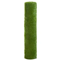 Outsunny 3-Piece 10' x 3' Artificial Turf Grass with Simulated Look & Feel UV Protection, & Drain Holes for Rain, 1.25" Height(m-7)