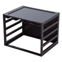 HomCom Modern Wood Tabletop Stemware Rack - Holds 20 Wine Glasses(m-1)