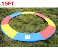 Aosom 15' Round Replacement Trampoline Spring Cover Safety Pad - Multicolor(m-2)
