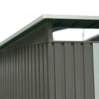 Outsunny 4' x 8' Steel Outdoor Garden Storage Shed Yard Tool House(m-10)