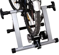 Soozier Indoor Kinetic Bike Trainer Exercise Cycling Resistance Stand - Silver(m-1)