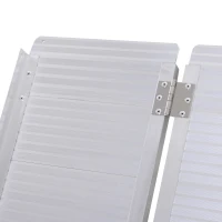 HOMCOM 3FT Aluminum Foldable Wheelchair Ramp Scooter Mobility w/ Carry Handle(m-8)