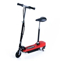 Aosom 120W Kids Folding Electric Motorized Scooter with Seat – Red(m-1)