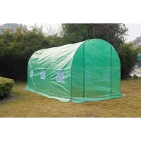Outsunny 15' x 7' x 7' Outdoor Portable Walk-In Greenhouse with Windows(m-6)