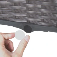 Outsunny Elevated Garden Planter - Durable Plastic Flower Bed for Vegetables, Herbs, and Flowers - Easy Assembly(m-7)