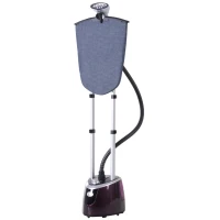 HOMCOM Fabric Garment Steamer for Clothes  Hanging Full Size  2.8 Liter  1350W  2 Power Settings  Dark Red(m-4)