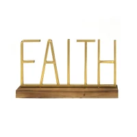 Stratton Metal and Wood  Faith Table Top(m-1)