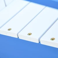 Outsunny Kids Adirondack Chair Wooden Classic Lounge Indoor for Backyard Deck Beach Garden Room 20" x 19.75" x 20.75" Blue(m-10)