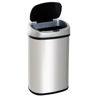 HomCom 48L / 12.5 Gallon Stainless Steel Automatic Motion Sensor Trash Can(m-1)
