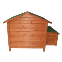 Pawhut Portable Wooden Chicken Coop With Nesting Box and Roost(m-8)