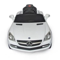 Mercedes-Benz SLK Kids 6v Electric Battery Powered Ride On Toy Car w/ Parent Remote Control - White(m-5)