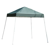 Outsunny 8'x 8' Foldable Outdoor Canopy Pop Up Event Tent with Slanted Legs - Green(m-1)