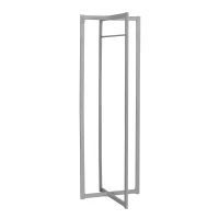 Monarch 72" Contemporary Modern Metal Framed Free Standing Coat Rack - Silver Finish(m-1)