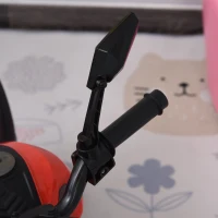 Aosom Electric Child Ride On Motorcycle 6V Battery Powered Motorbike with Training Wheels, for 3-8 Years Old Kids - Red(m-10)